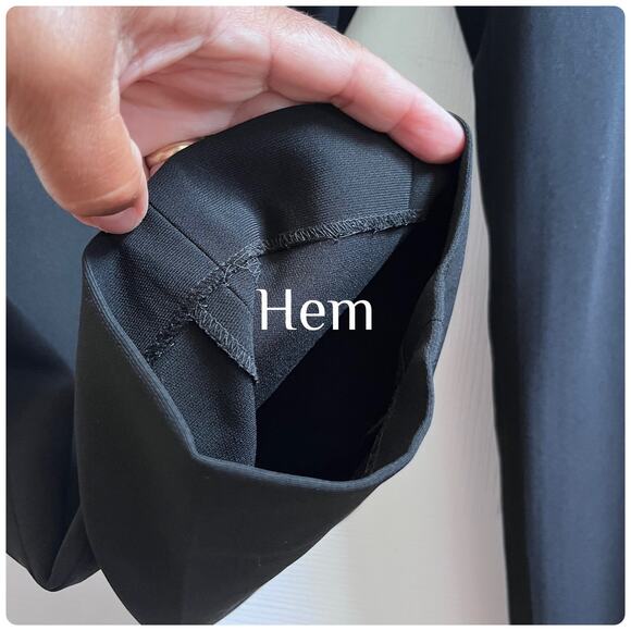 Theory Black Treeca 4 Modern Crepe Pants Size 12 Office Work Classic - Picture 6 of 12